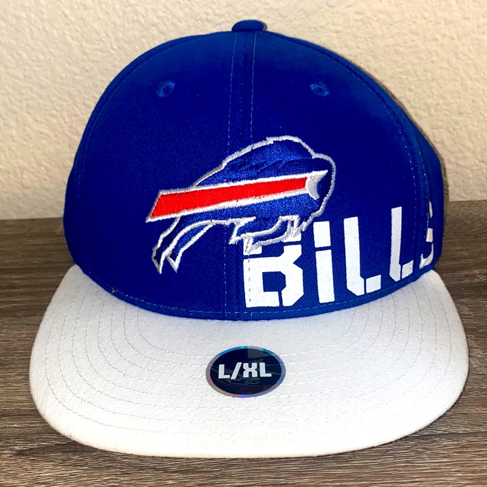 Buffalo Bills Flat Bill Hat Cap Lg/XL